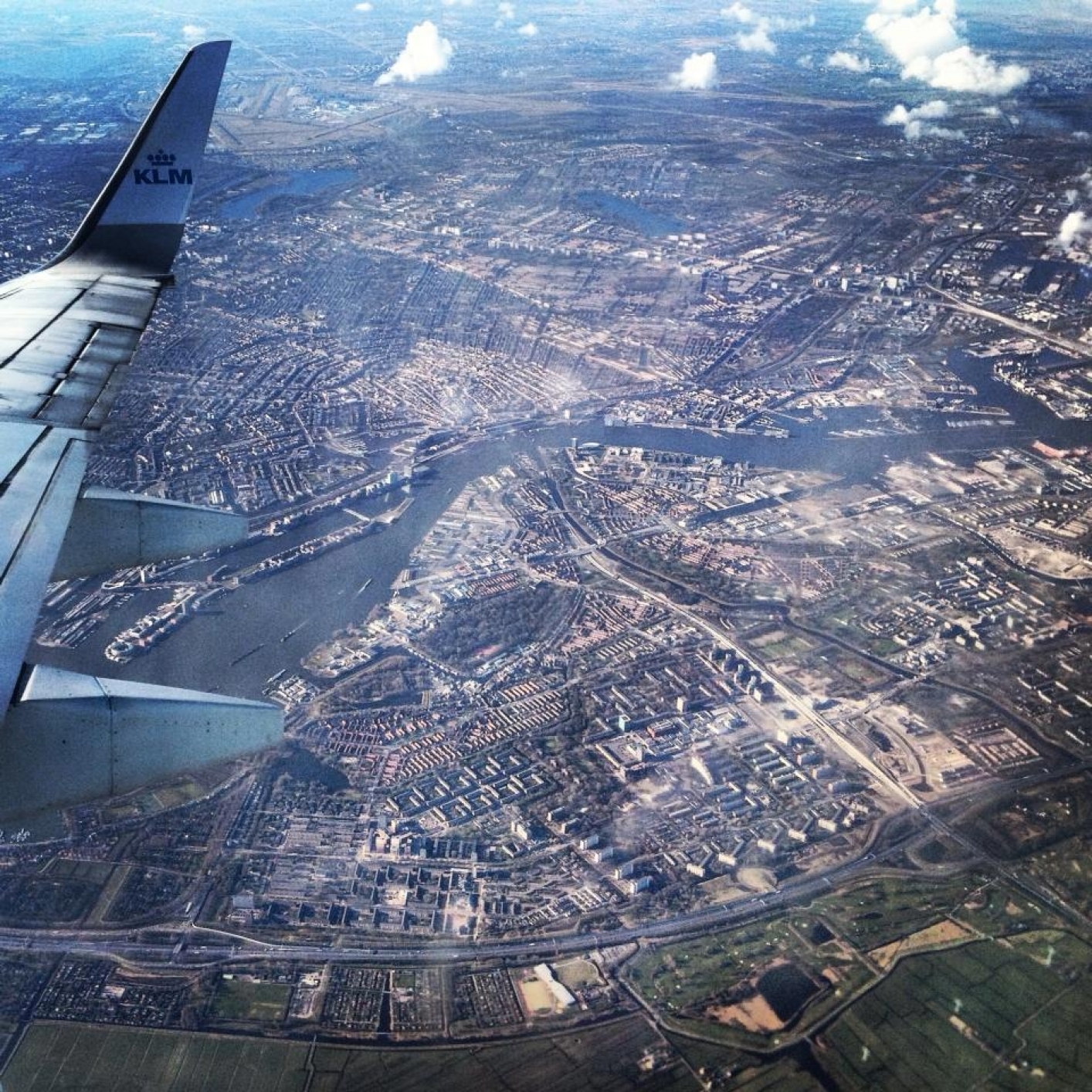luchtfoto regio Amsterdam Schiphol